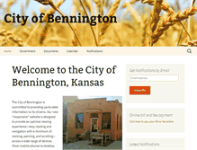 Tablet Screenshot of cityofbennington.com